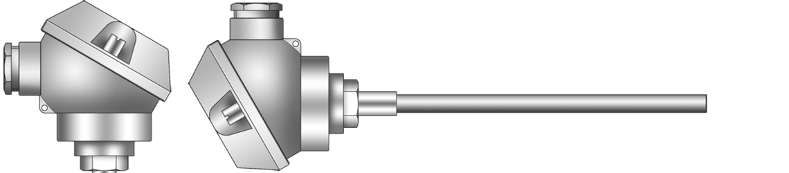 Mantel-Widerstandsthermometer mit Anschlusskopf