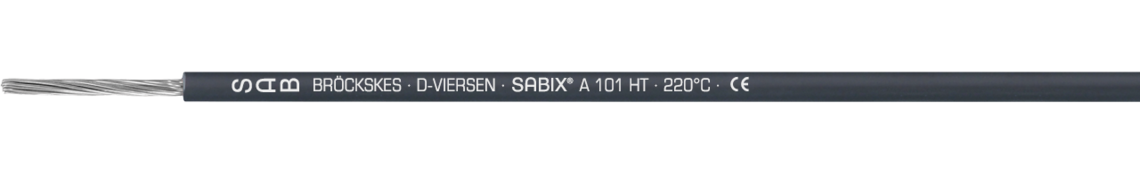 Voorbeeld markering voor SABIX A 101 HT (7101-0150): SAB BRÖCKSKES · D-VIERSEN · SABIX® A 101 HT · 220°C · CE