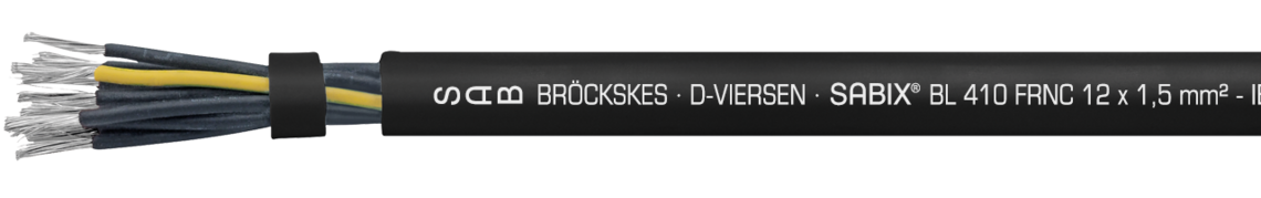  SABIX® BL 410 FRNC 64101215: SAB BRÖCKSKES · D-VIERSEN · SABIX® BL 410 FRNC 12 x 1,5mm² - IEC 60332-3-22 - 0,6/1kV DNV CE