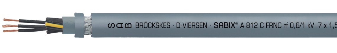 Voorbeeld markering: SAB BRÖCKSKES · D-VIERSEN · SABIX® A 812 C FRNC rf 0,6/1 kV 7 x 1,5 mm2 CE